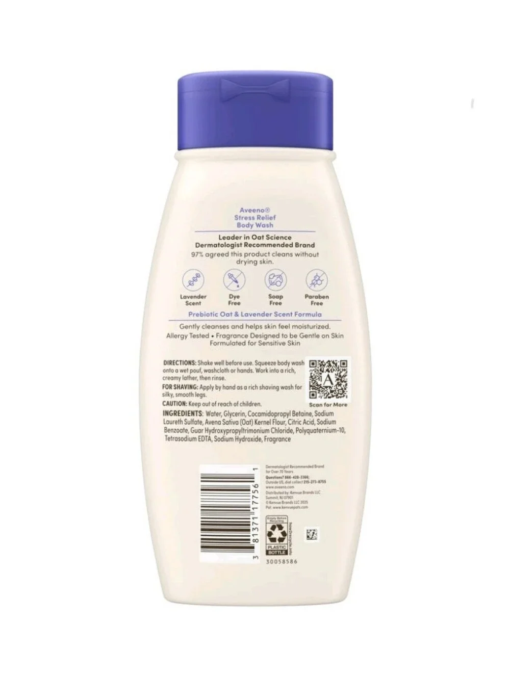 🐢2/$15 Aveeno Stress Relief Body Wash